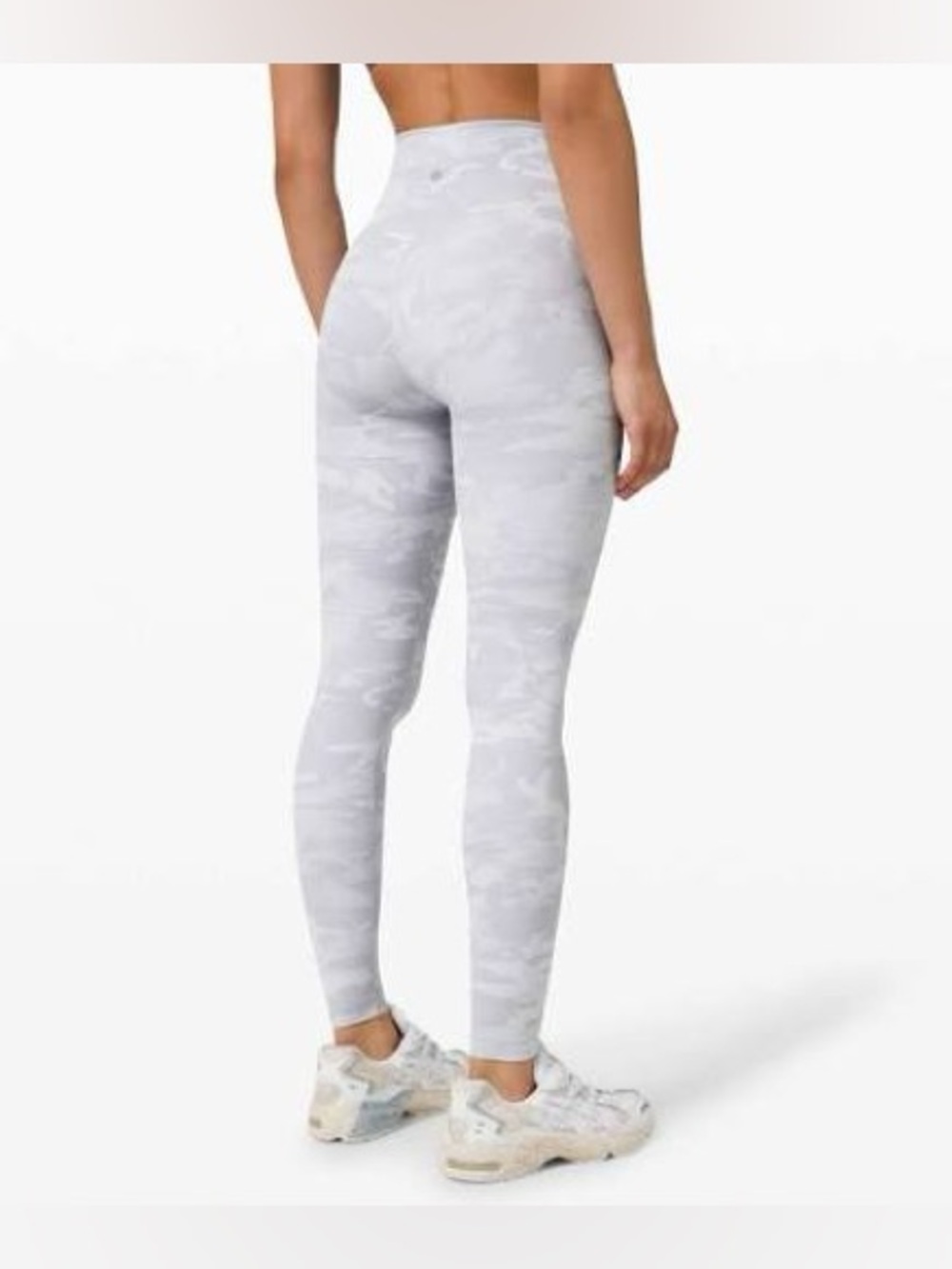 Lululemon Wunder Under Tight 28” Camo Jacquard Alpine White Camo | Size 6